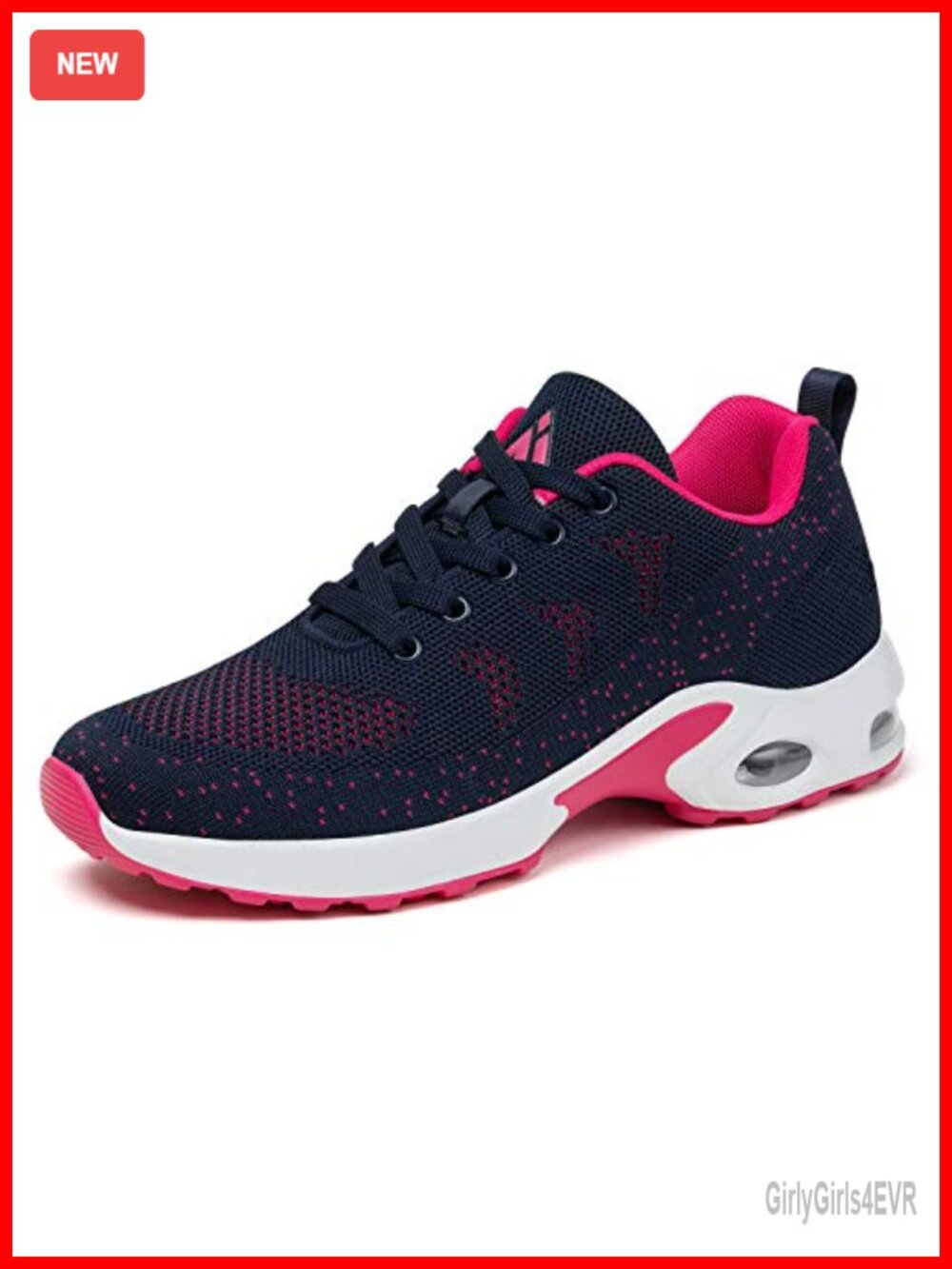 Women's Running Shoes with Air Cushion Breathable Mesh Non-Slip Sneakers